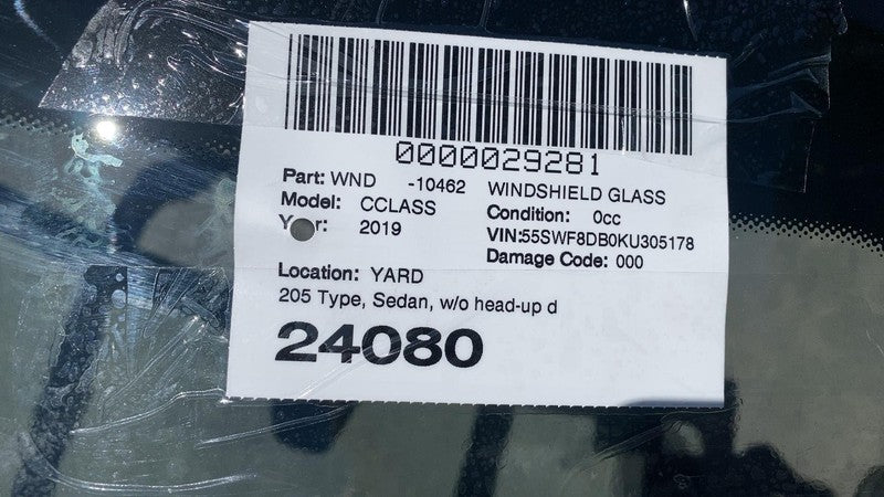 ⭕ 2019 2020 2021 Mercedes-Benz C-Class Sedan Front Windshield Glass As