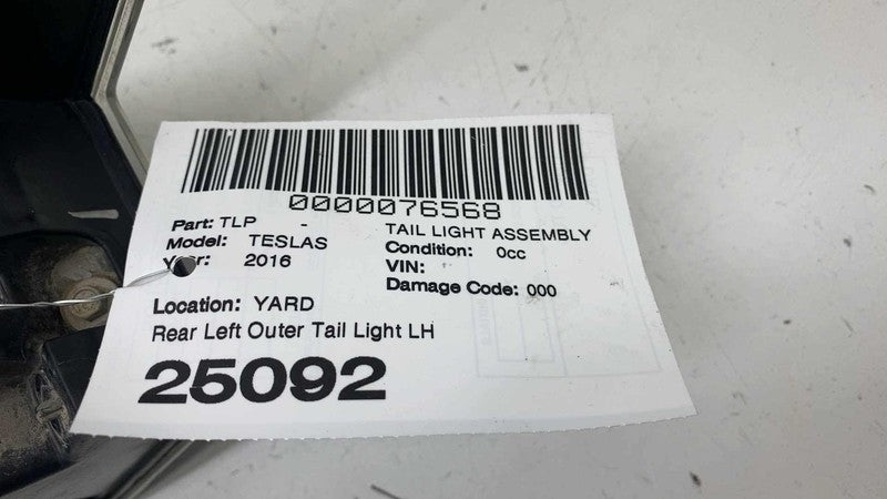 ⭕2012-2022 Tesla Model S Rear Left Taillight LED Outer Tail Lamp LH 60