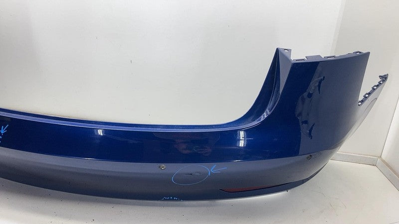 ⭕ 2017-2022 Tesla Model 3 Rear Bumper w/ Park Sensor & Reflector Lamp Blue PPSB