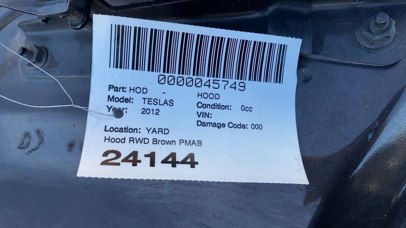 2012-2015 Tesla Model S MS Front Bonnet Hood Shell Panel Assembly OEM Brown PMAB