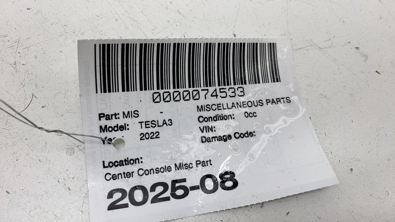 110024100J ⭕ 2017-2023 Model 3 Center Console Security Locking Module w/ Trim 1100241-00-J