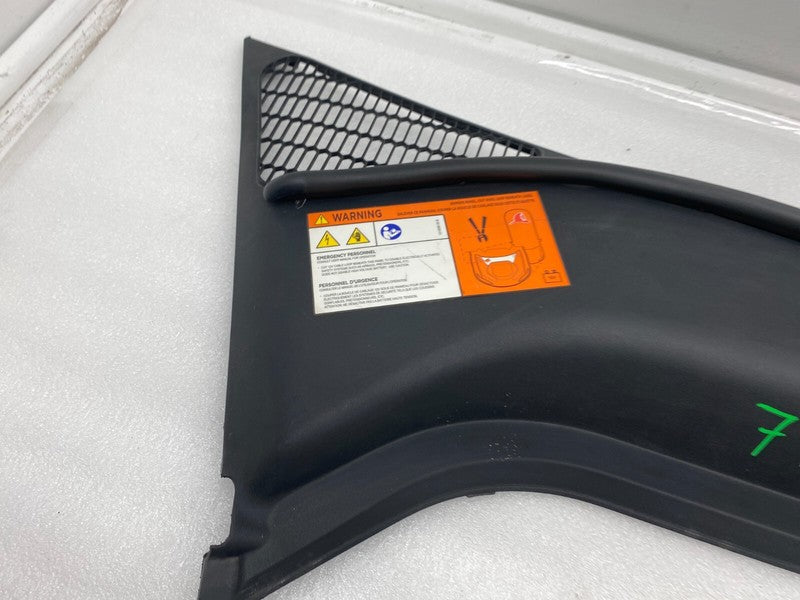 ⭕ 2012-2015 Tesla Model S Rear Under Hood Apron Windshield Cowl Vent Cover Trim