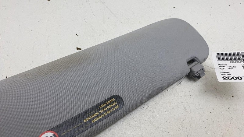 ⭕ 2024-2025 Tesla Model 3 Front Driver Side Sun Visor Left Sunvisor Sh
