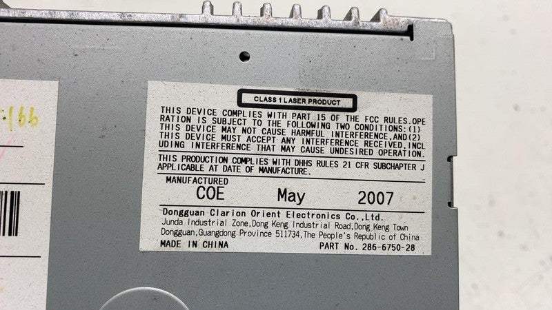 ⭕ 06-08 Mazda Miata AM/FM Radio Receiver Unit w/ Temperature Switch NF