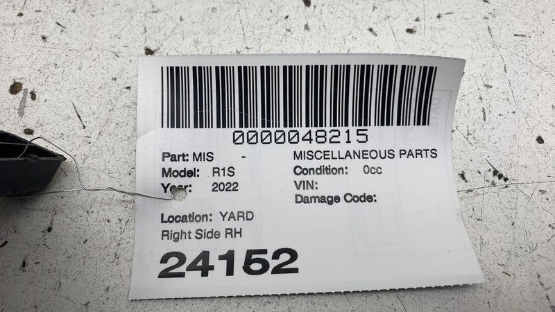 PT00042771H 2022-2024 Rivian R1S Rear Right Side Cargo Storeage Lower Floor Carpet Panel OEM