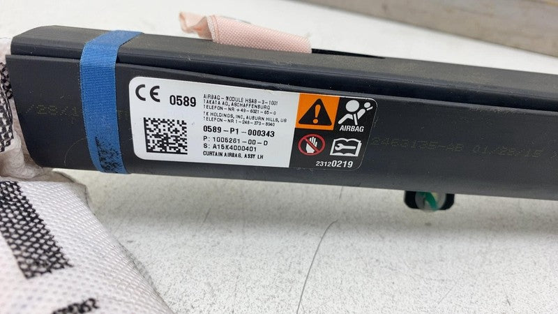 ⭕ 12-20 Tesla Model S Driver Side Roof Curtain Safety Airbag Left 1005