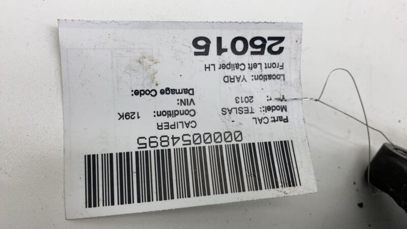 2012-2015 Tesla Model S MS Front Driver Side Caliper w/ Brake Hose Line Left LH