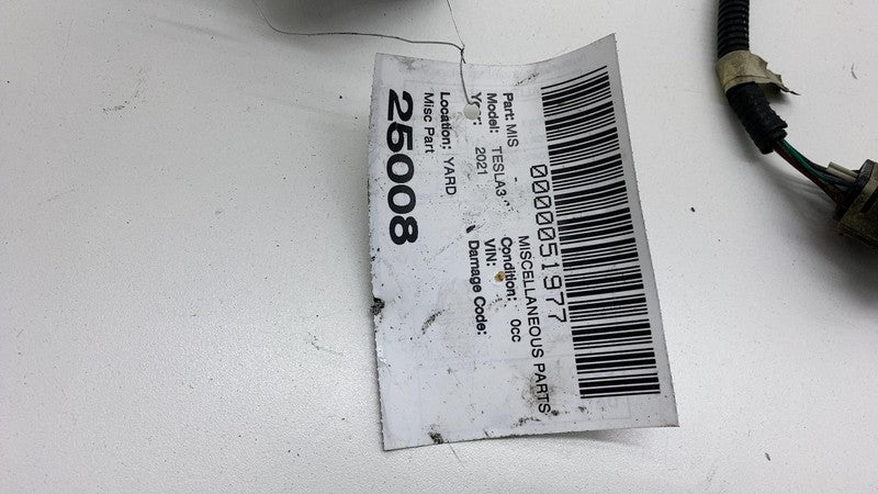 2017-2023 Tesla Model 3 M3 Rear Subframe Coil Wiring Harness Cable Wir