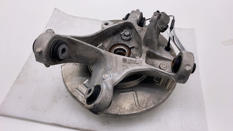 104412300B 2017-2023 Tesla Model 3 Rear Left Suspension Knuckle Spindle w/ Shield & ABS RWD
