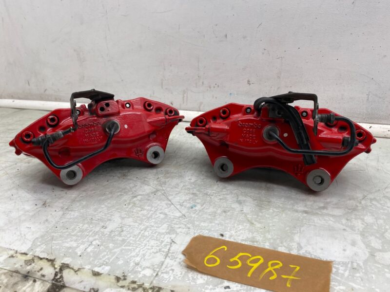 20B67700 01 ⭕2014-2019 Maserati Ghibli Rear Left and Right Brembo Brake Caliper Set of 2 Red