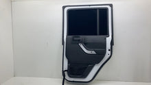 ⭕ 12-18 Jeep Wrangler Rear Passenger Door Panel + Window Glass Right White - PW7
