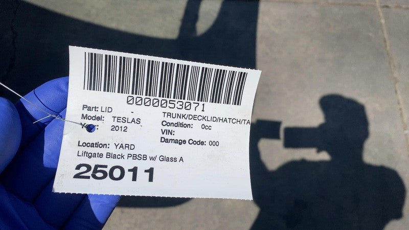 ⭕ 12-15 Tesla Model S Rear Trunk Liftgate Hatch Panel w/ Window Glass 