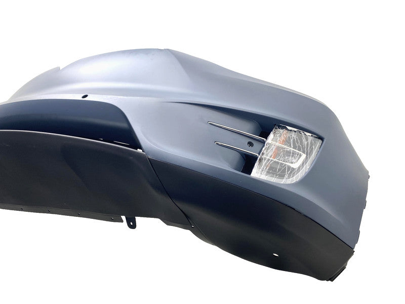 1091879-S0-A ⭕16-20 Tesla Model X Front Bumper Cover w/ Foglight Primed Assembly 1091879-S0-A