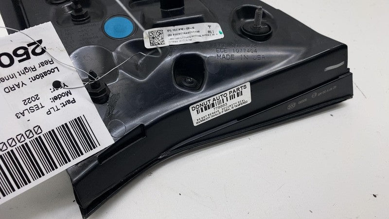 1077402-00-G ⭕ 2017-2023 Model 3 Rear Right Inner Taillight LED Tail Lamp 3-Pin 1077402-00-G
