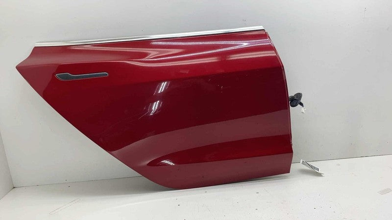 ⭕ 2017-2020 Tesla Model 3 M3 Rear Passenger Side Door Shell Panel Right Red PPMR
