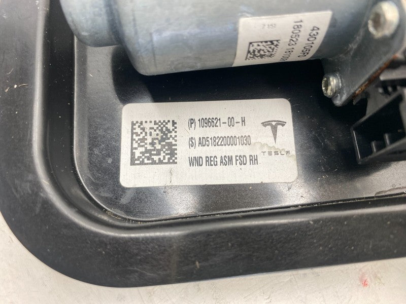 1096621 00 H ⭕ 2017-2023 Model 3 Front Side Door Window Regulator & Motor Right 1096621-00-H