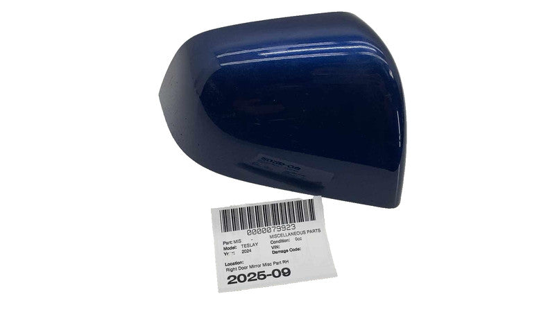 ⭕ 2020-2024 Tesla Model Y Right Exterior Rear View Mirror Skull Cap 1495594-00-A