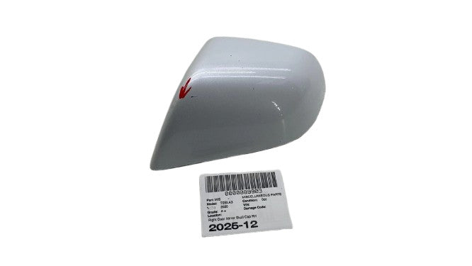 ⭕ 2017-2025 Tesla Model 3 Left Exterior Door Mirror Skull Cap Cover 10