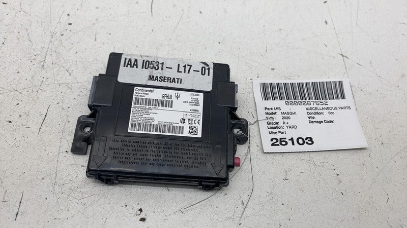 670105418 ⭕ 14-20 Maserati Ghibli Keyless Antenna Receiver Control Module Unit 670105418