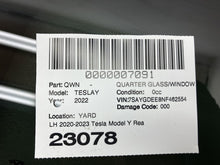 2020-2023 Tesla Model Y Rear Driver Side Quarter Window QTR Glass Left LH Assy
