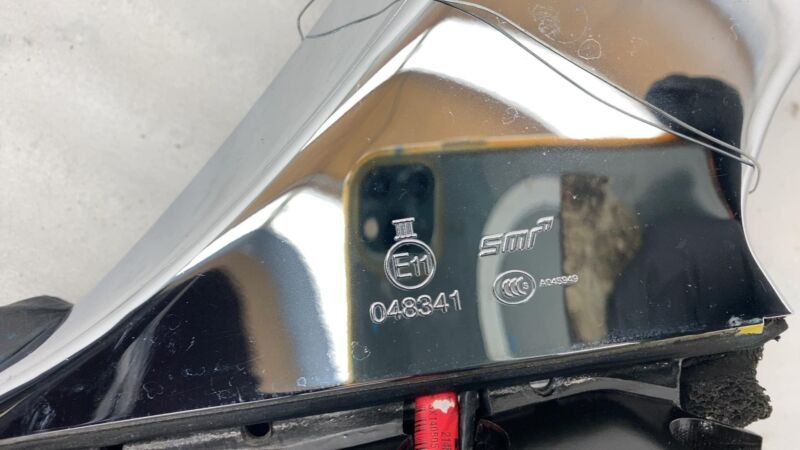 2012-2015 Tesla Model S Driver Side Exterior Door Mirror Left LH Beige - PPTI