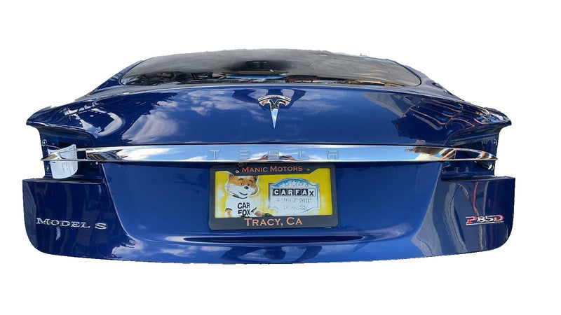 ⭕ 12-15 Tesla Model S Rear Liftgate Trunk Lid Tailgate Hatch Shell Blue - PPSB
