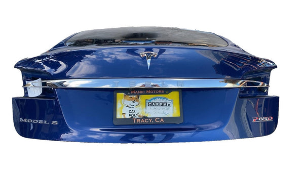 ⭕ 12-15 Tesla Model S Rear Liftgate Trunk Lid Tailgate Hatch Shell Blue - PPSB