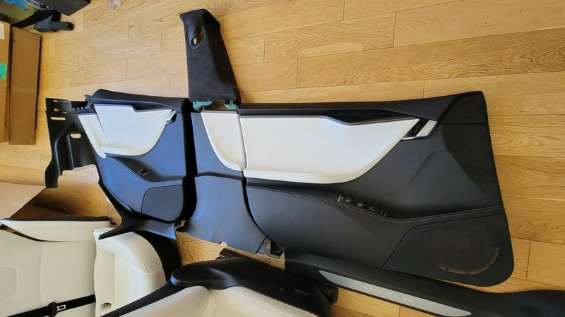 ⭕ 2020 Tesla Model S MS SET of Front and Rear Seats With Door Panel Trim Cushion