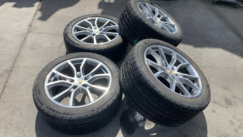 4N0 909 144 H ⭕2019-2024 Porsche Cayenne SET of 4 Front & Rear Wheel Rim 10 Bent Spoke w/ Tire