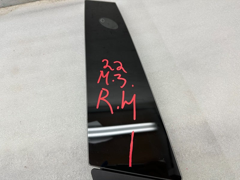 1100619 00 C ⭕17-23 Model 3 Right B-Pillar Applique Glass Trim Molding w/ Camera 1100441-00-E