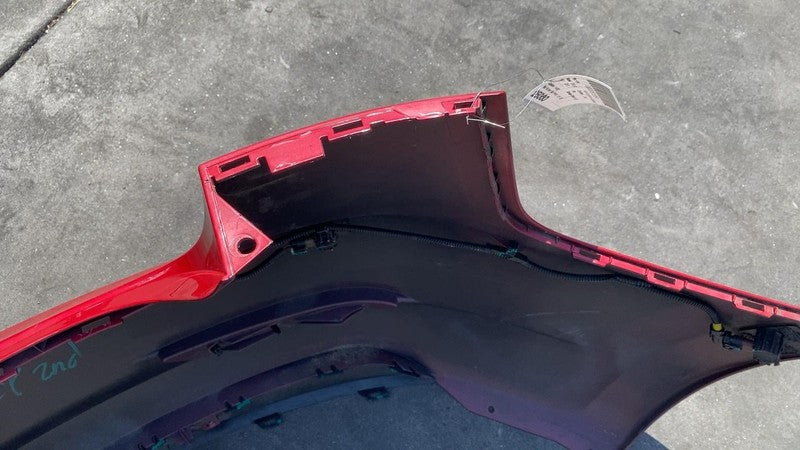 ⭕ 2017-2022 Tesla Model 3 Rear Bumper Cover w/ Park Sensor & Harness Red - PPMR