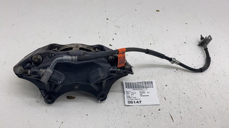 ⭕ 2012-2020 Tesla Model S MS Front Right Caliper w/ Brake Hose Line 10