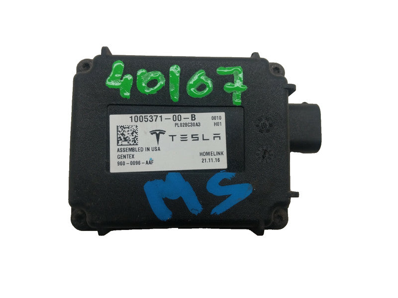⭕ 12-17 Tesla Model S Homelink Computer Garage Door Opener Module 1005371-00-B