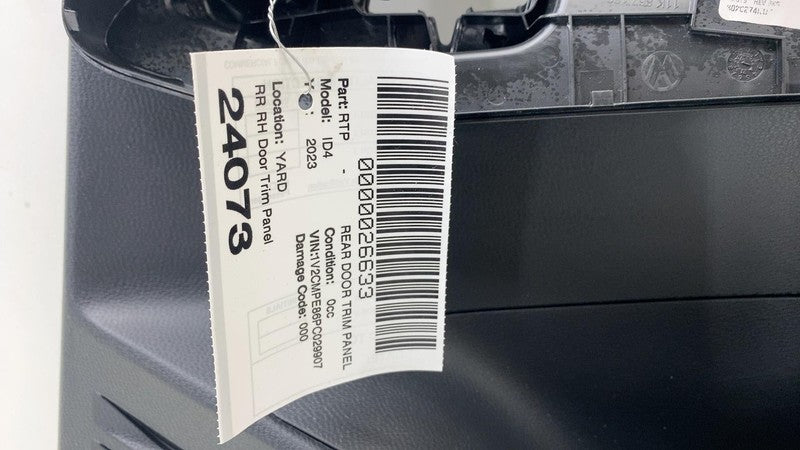 ⭕ 2023 Volkswagen ID.4 Rear Passenger Side Door Trim Card Cover Panel Right RH