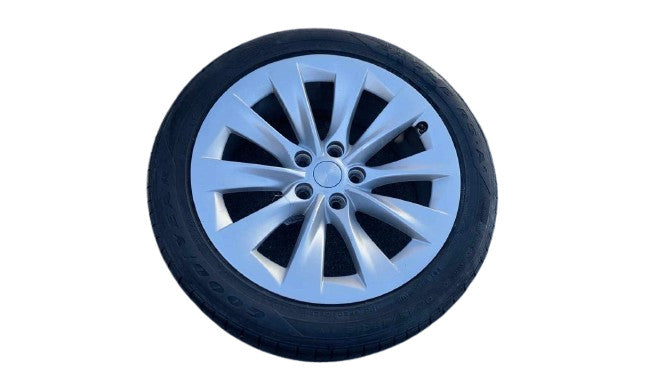 ⭕ 16-20 Model S MS Wheel Rim 19x8.0+40MM + Goodyear Tire 245/45R19 1059337-00-A