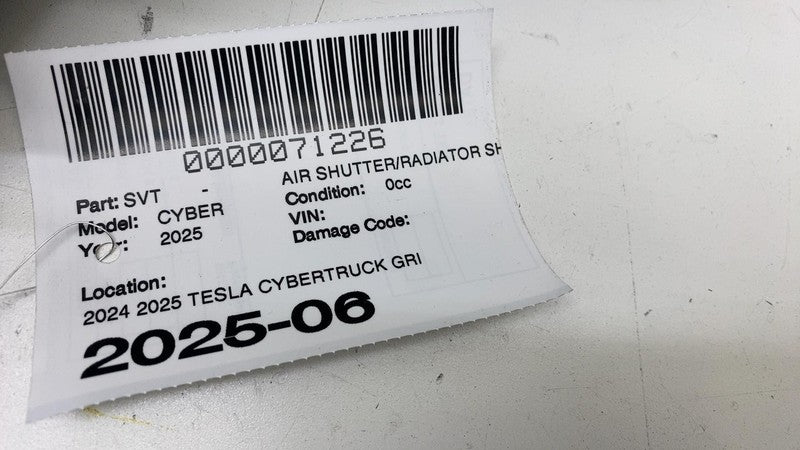 ⭕ 2024 2025 Tesla Cybertruck Active Grille Shutter System Assembly 173
