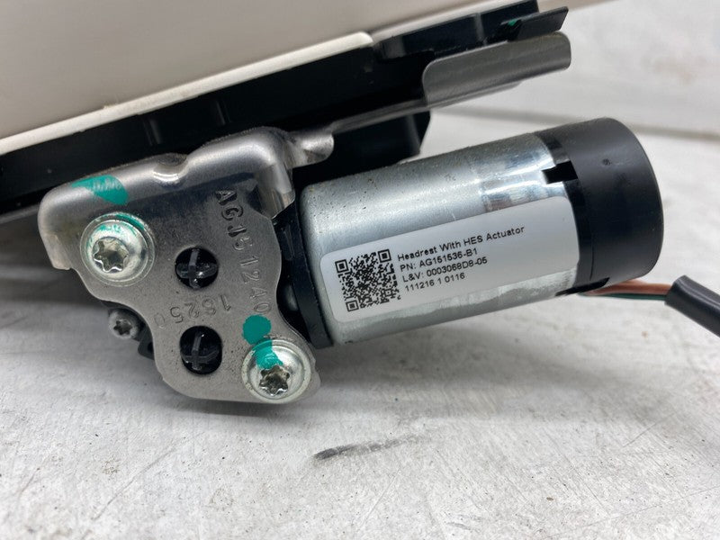 ⭕ 16-20 Model S MS White Headrest & Adjuster Mechanism HES Actuator AG
