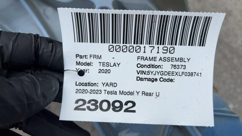 ⭕ 20-23 Model Y Rear Underbody Cast Rub Structural (one-piece Type) 15