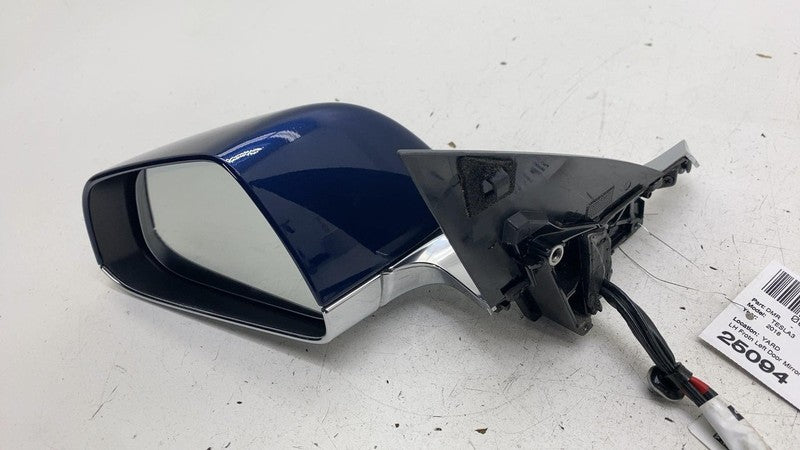 ⭕ 17-20 Tesla Model 3 Left Exterior Rear View Door Mirror Blue PPSB 11