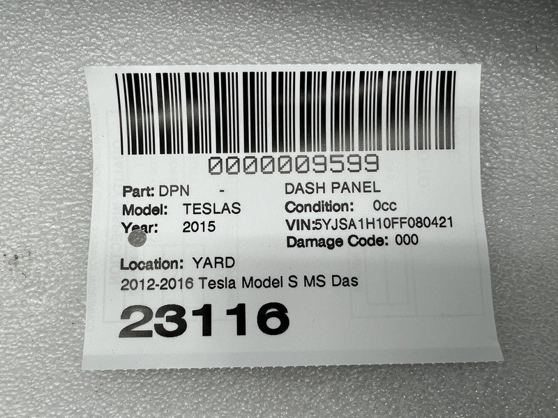 1002254 07 I ⭕ 12-15 Model S MS Dashboard Instrument Panel Dash Trim Cover Black 1002254-07-I