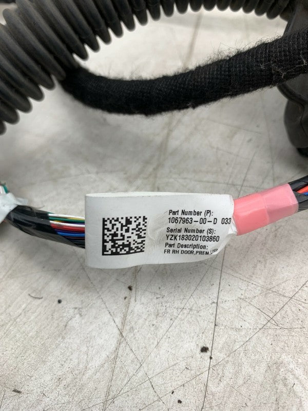 1067963-00-D ⭕2017-2019 Tesla Model 3 Front Right Door Wiring Harness Cable Wire 1067963-00-D