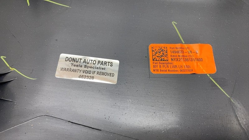 ⭕ 20-23 Tesla Model Y MY Driver Side B-Pillar Lower Trim Panel Left 14