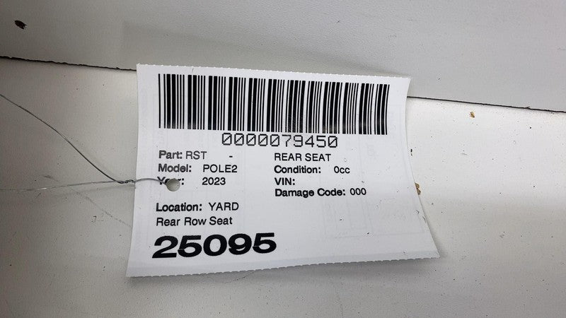 ⭕ 2021-2023 Polestar 2 Rear 2nd Row Upper & Lower Seat Cushion Assembly Black