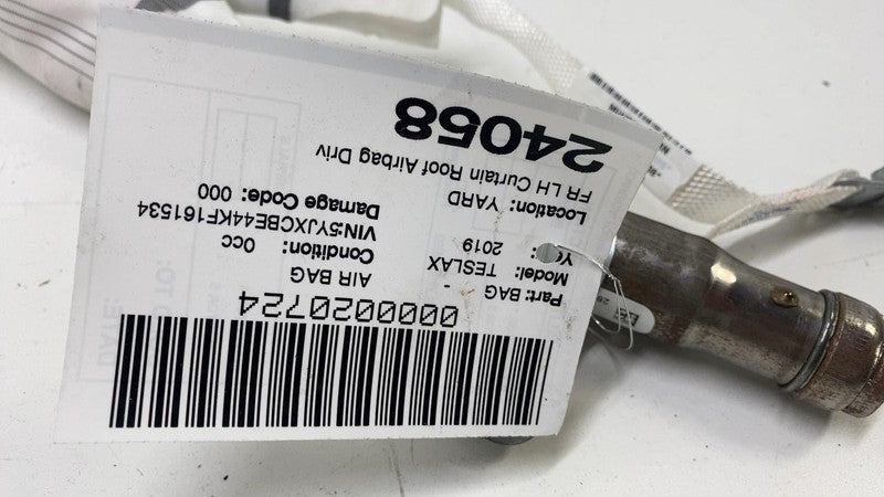 103675900G ⭕ 2016-2023 Tesla Model X Front Right 1st Row Roof Curtain Airbag 1036759-00-G