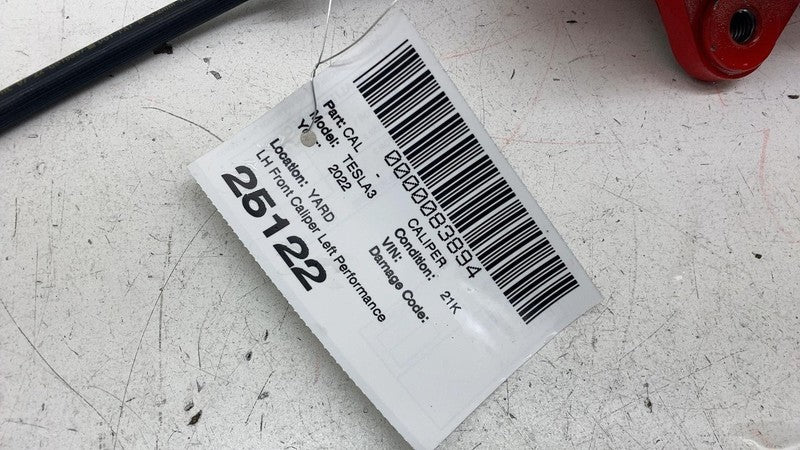 ⭕17-23 Model 3 Front Driver Side Performance Brake Caliper Red Left 10