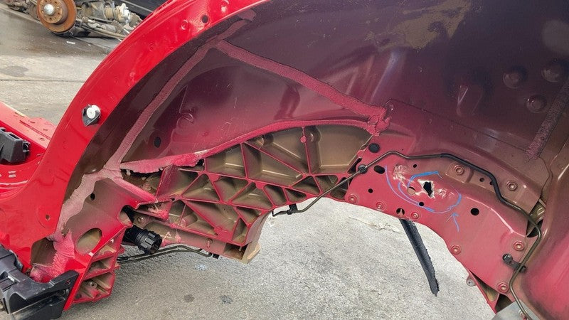⭕ 2021-2023 Tesla Model X Rear Driver Side Quarter Panel Cutout Left Red - PPMR