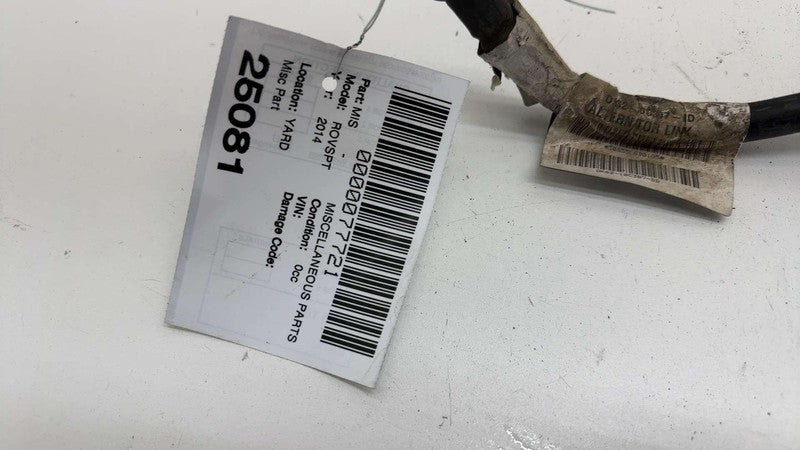 DK62-10C307-DD ⭕ 14-17 Range Rover Sport Battery Starter Alternator Cable Wire DK62-10C307-DD