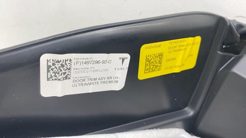 1498484-00-A ⭕ 2020-2024 Tesla Model Y MY Rear Left Side Door Panel Trim Card LH 1498484-00-A