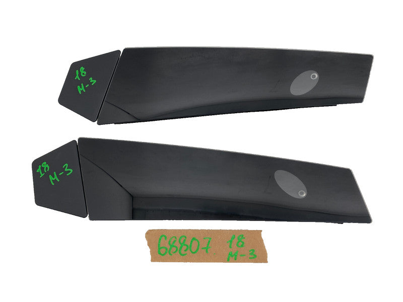 1100441 00 C ⭕ 17-23 Model 3 Left & Right B-Pillar Glass Molding 1100441-00-C / 1100437-00-C