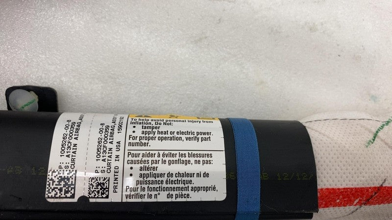 ⭕ 12-20 Tesla Model S Passenger Side Roof Curtain Head Airbag Right 10